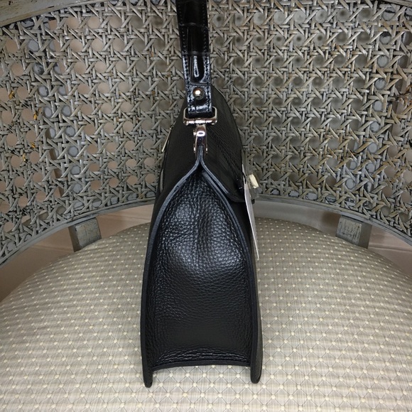 New Italian Kelly Bag - Black Leather - Picture 2 of 9